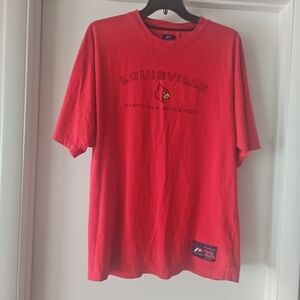 Louisville Cardinals Red T-Shirt Mens XL Authentic